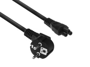 ACT AC3310 | Elektriciteitssnoer | 2 Meter | CEE7/7 naar C5 Stekker (3-Pin) | Zwart