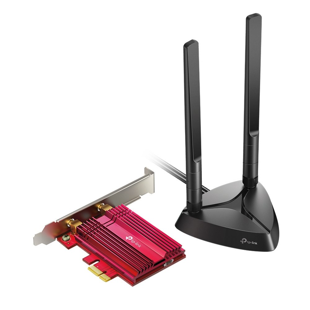 TP-Link Archer TX3000E | Wi-Fi 6 PCIe Adapter | 2402 Mbps (5 GHz) + 574 Mbps (2,4 GHz) | Bluetooth 5.0 | PCIe x1 1 TP-Link Archer TX3000E | Wi-Fi 6 PCIe Adapter | 2402 Mbps (5 GHz) + 574 Mbps (2
