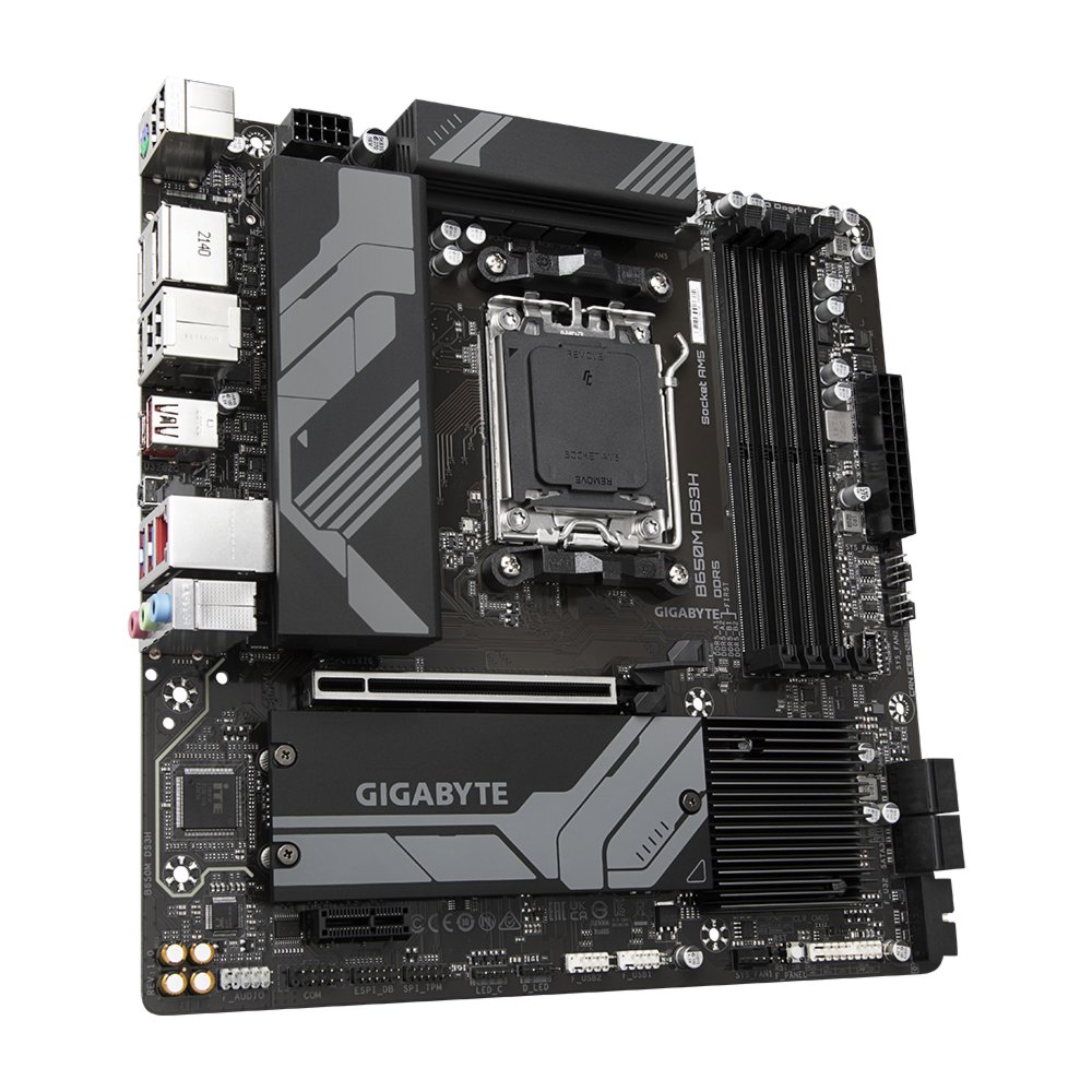 Gigabyte B650M DS3H | Socket AM5 | AMD B650 | 4xDDR5 | Micro-ATX | Moederbord 4 Gigabyte B650M DS3H | Socket AM5 | AMD B650 | 4xDDR5 | Micro-ATX | Moederbord - Afbeelding 4