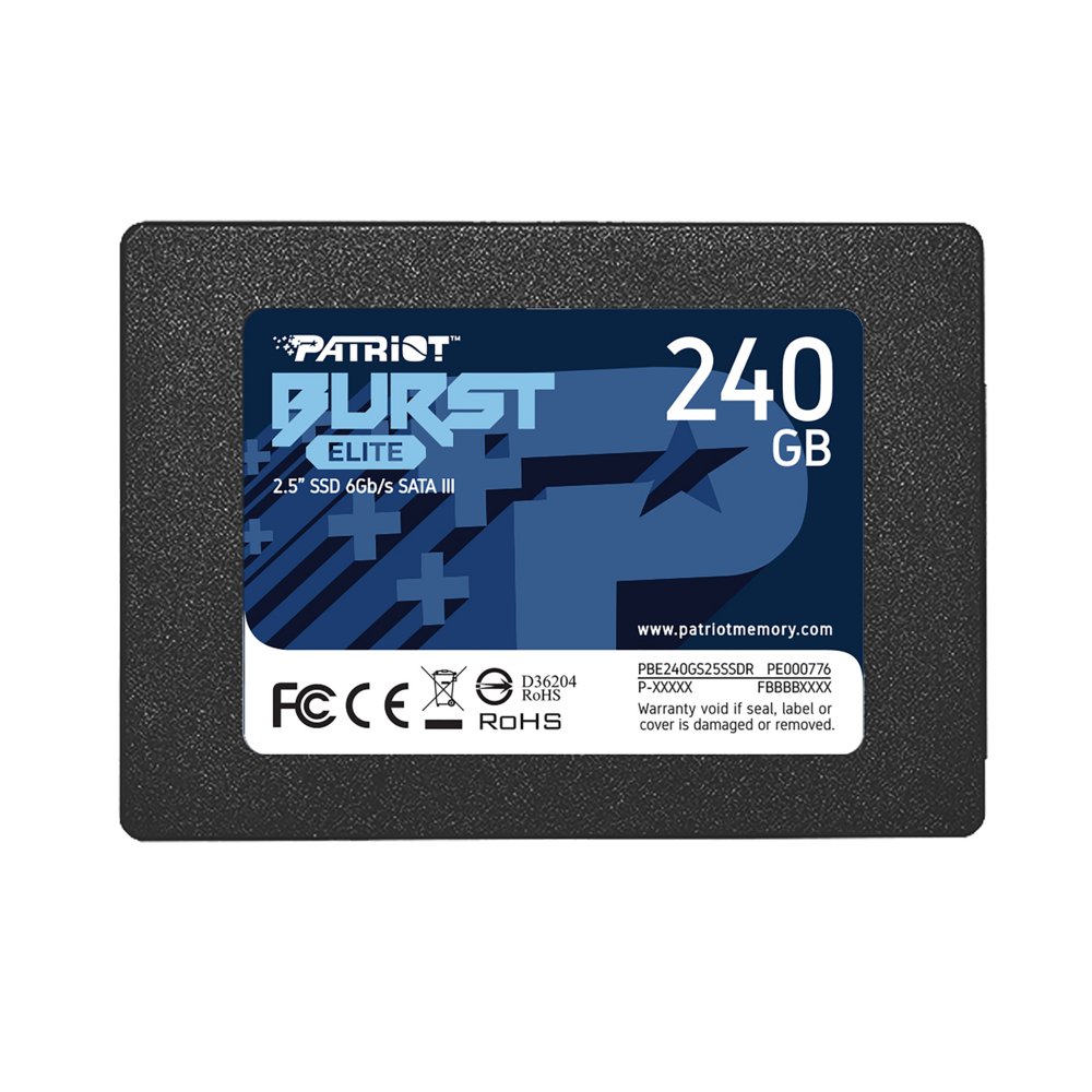 Patriot Burst Elite | 240GB SATA SSD | 2.5 inch | SATA III 2 Patriot Burst Elite | 240GB SATA SSD | 2.5 inch | SATA III - Afbeelding 2