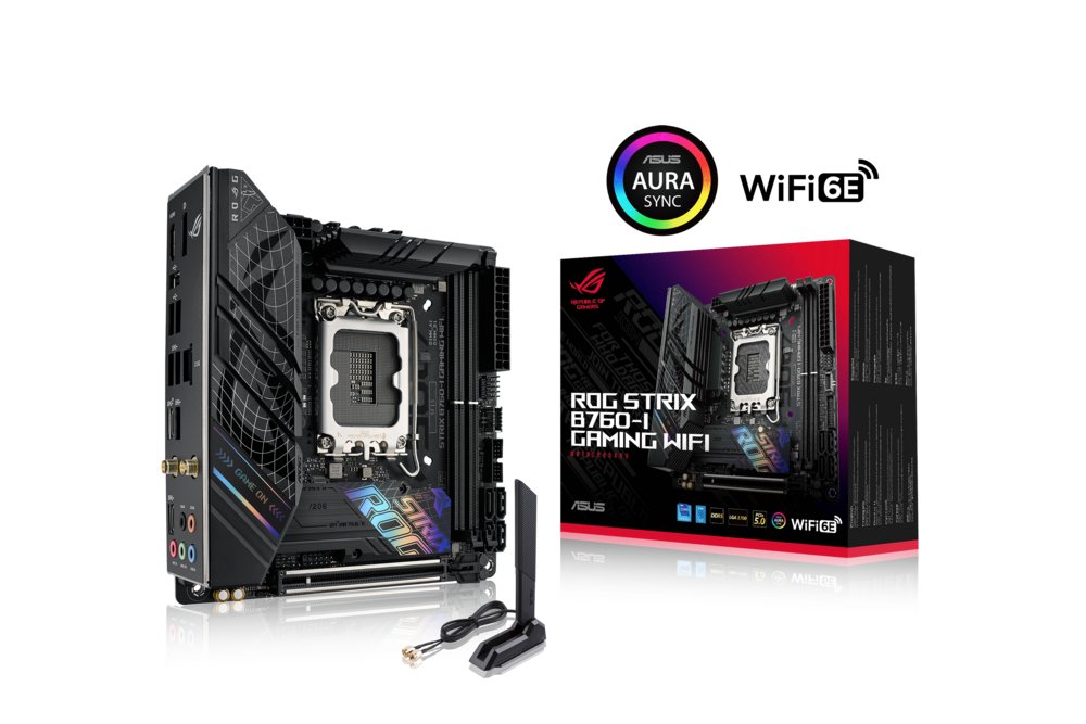 ASUS ROG STRIX B760-I GAMING WIFI | Socket LGA 1700 | Intel B760 | 2xDDR5 | Mini-ITX | Moederbord 2 ASUS ROG STRIX B760-I GAMING WIFI | Socket LGA 1700 | Intel B760 | 2xDDR5 | Mini-ITX | Moederbord - Afbeelding 2