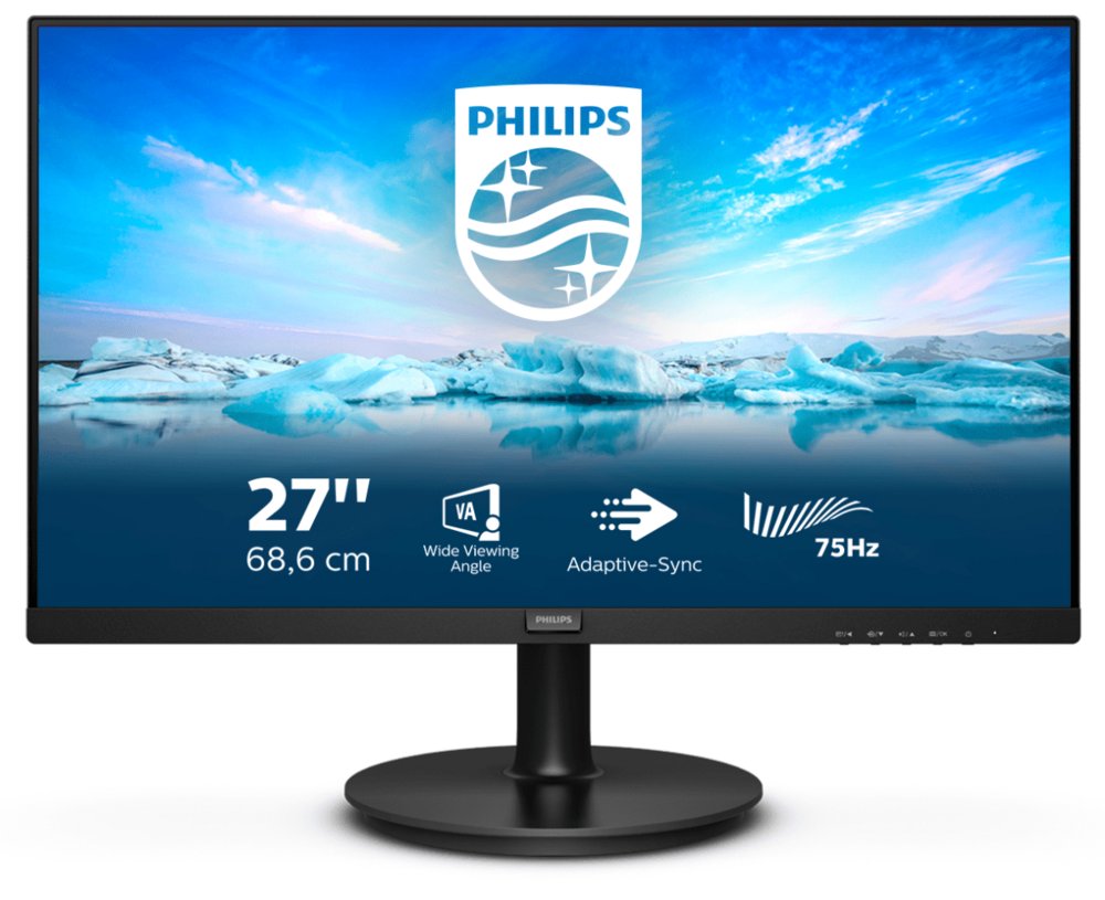 Philips 272V8LA/00 27" | 1920x1080 VA | 75Hz | 250cd/m² | 3000:1 Contrast | 178° Kijkhoek | Monitor 2 Philips 272V8LA/00 27" | 1920x1080 VA | 75Hz | 250cd/m² | 3000:1 Contrast | 178° Kijkhoek | Monitor - Afbeelding 2