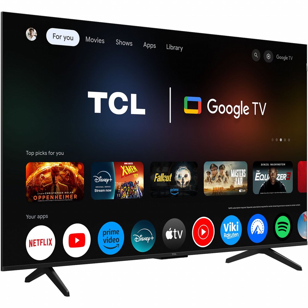 TCL 55P7K | 55" 4K Ultra HD QLED Smart TV | Google TV | Dolby Vision & HDR10 | 60Hz (2025) 2 TCL 55P7K | 55" 4K Ultra HD QLED Smart TV | Google TV | Dolby Vision & HDR10 | 60Hz (2025) - Afbeelding 2