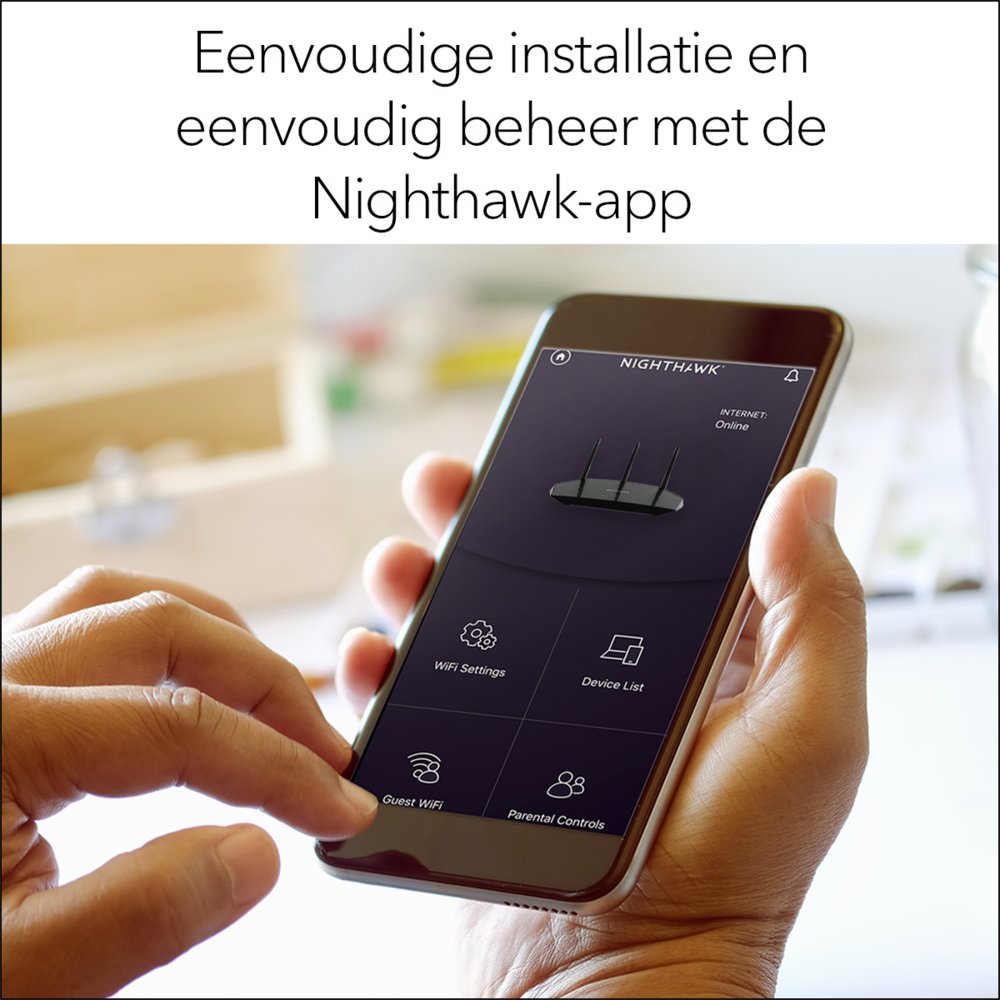 NETGEAR Nighthawk 4-Stream AX1800 | Wifi 6 Router | Gigabit Ethernet Dual-band (2.4 GHz / 5 GHz) | 1200Mbit/s 11 NETGEAR Nighthawk 4-Stream AX1800 | Wifi 6 Router | Gigabit Ethernet Dual-band (2.4 GHz / 5 GHz) | 1200Mbit/s - Afbeelding 11