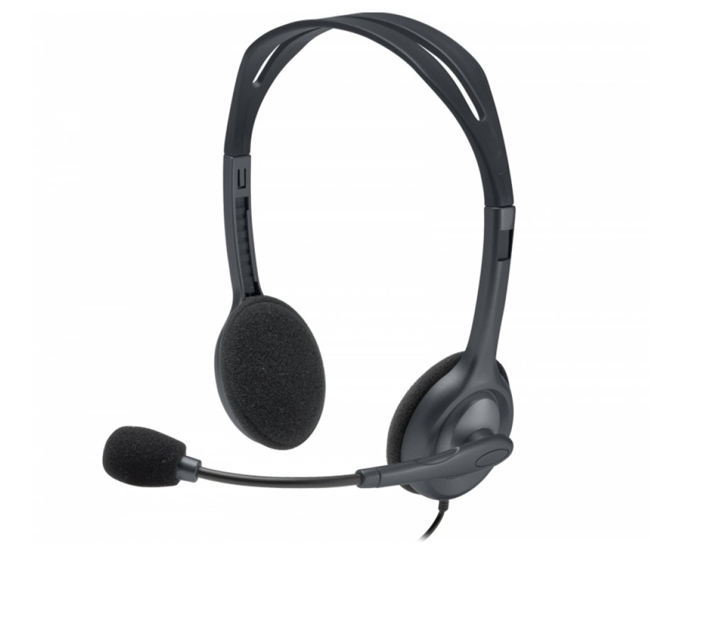 Logitech H111 | On-Ear Bedrade 3,5mm Koptelefoon met Microfoon | Grijs 1 Logitech H111 | On-Ear Bedrade 3