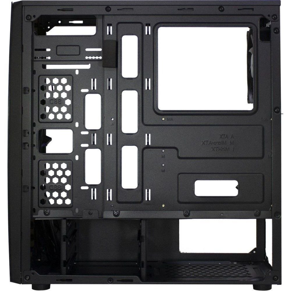 Inter-Tech Thunder Blue Light | Midi Tower Case | Zwart | RENEWED 5 Inter-Tech Thunder Blue Light | Midi Tower Case | Zwart | RENEWED - Afbeelding 5