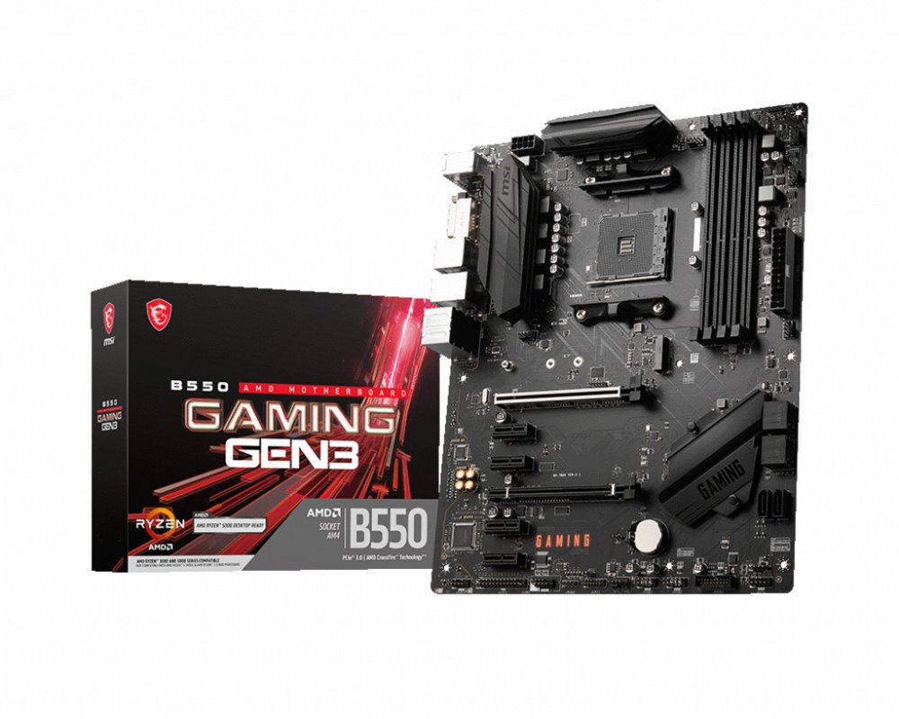 MSI B550 GAMING GEN3 | Socket AM4 | Intel B550 | 4xDDR4 | ATX | Moederbord 1 MSI B550 GAMING GEN3 | Socket AM4 | Intel B550 | 4xDDR4 | ATX | Moederbord