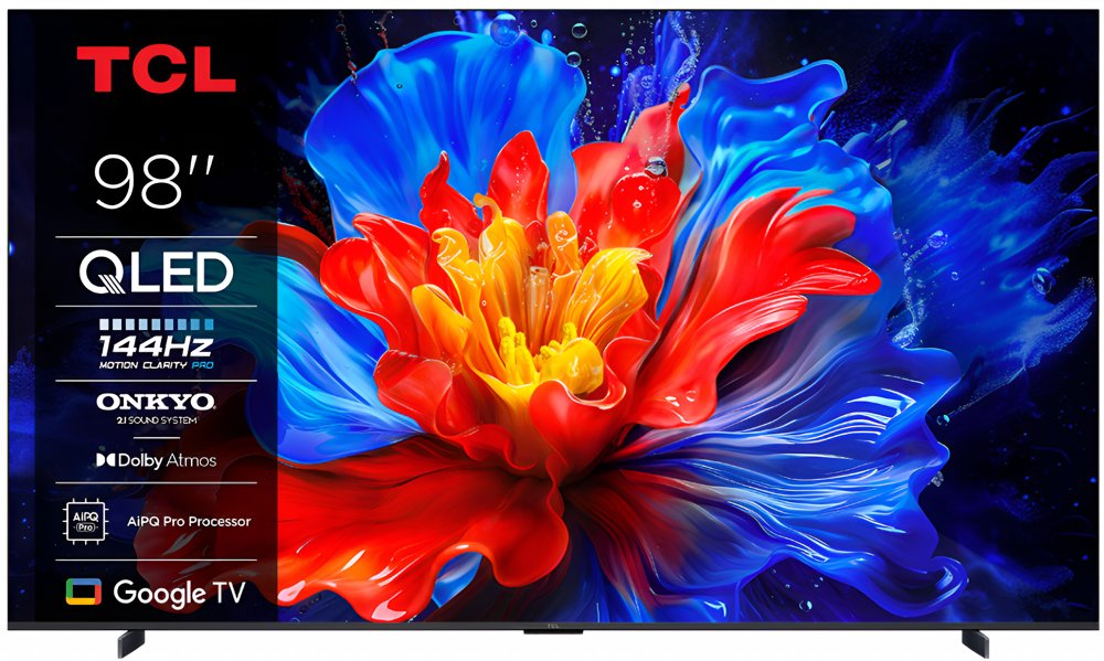 TCL 98P89K | 98" 4K Ultra HD QLED DLED Smart TV | Dolby Vision | HDR10+ | 144Hz (2025) 1 TCL 98P89K | 98" 4K Ultra HD QLED DLED Smart TV | Dolby Vision | HDR10+ | 144Hz (2025)