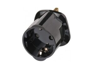 Brennenstuhl Reisadapter | Geaard | Type G (VK) naar Type F | Zwart