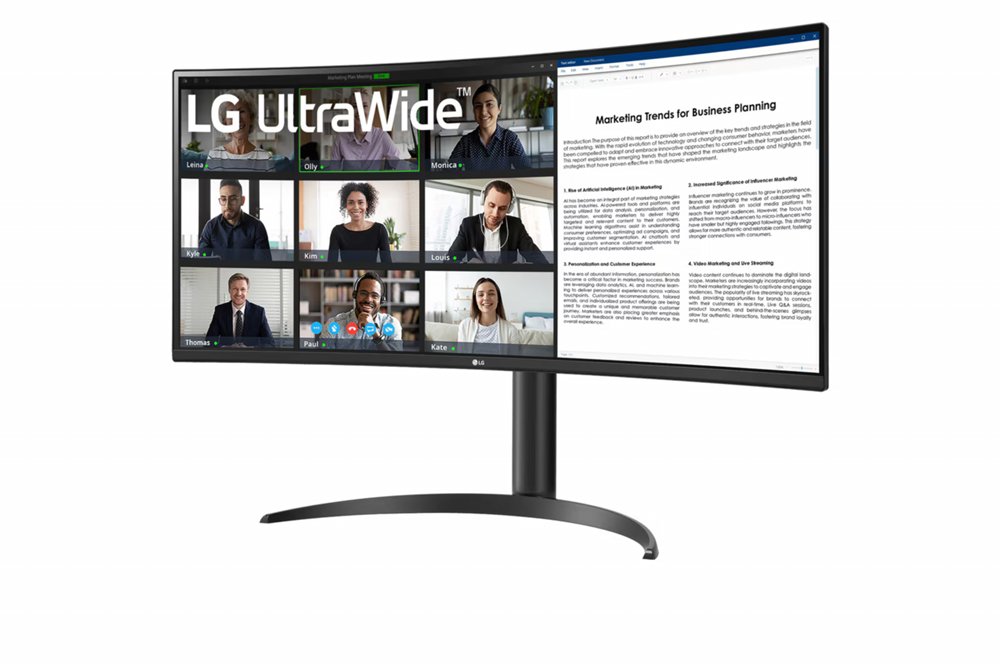 LG 34WR55QK-B | 34" Curved Ultrawide | 3440 x 1440 | Wide Quad HD | Zwart | Power Delivery | USB hub 5 LG 34WR55QK-B | 34" Curved Ultrawide | 3440 x 1440 | Wide Quad HD | Zwart | Power Delivery | USB hub - Afbeelding 5