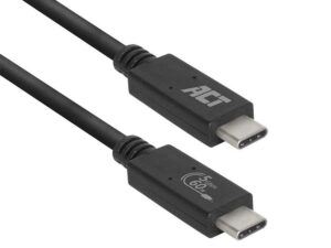 ACT AC7401 | USB 3.2 Gen 1 Kabel | USB-C naar USB-C | 1m | Zwart
