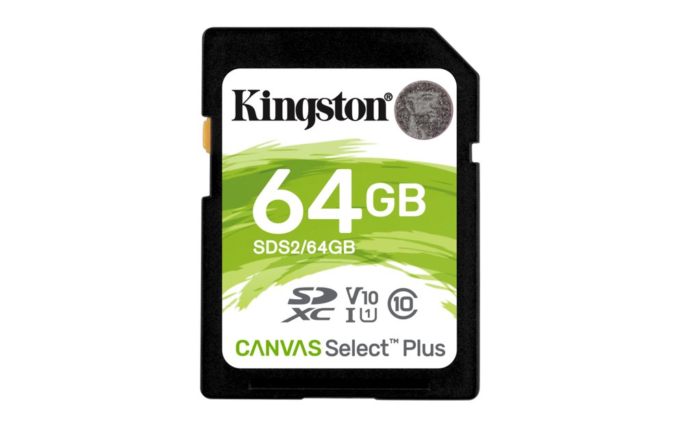 Kingston Canvas Select Plus | SDXC | 64GB | Class 10 | UHS-I U1 1 Kingston Canvas Select Plus | SDXC | 64GB | Class 10 | UHS-I U1