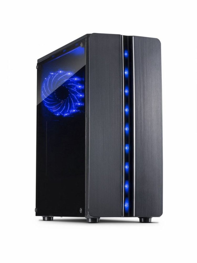 Inter-Tech Thunder Blue Light | Midi Tower Case | Zwart | RENEWED 1 Inter-Tech Thunder Blue Light | Midi Tower Case | Zwart | RENEWED