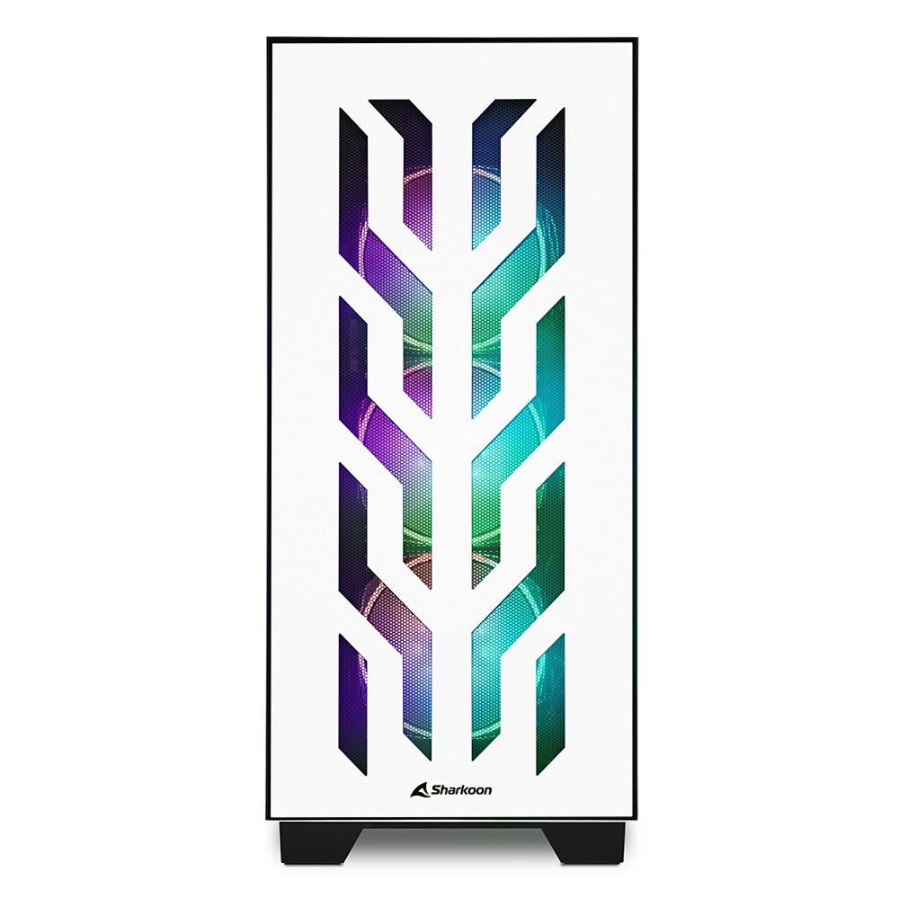 Sharkoon ELITE SHARK CA300T | Tower Behuizing | Wit 2 Sharkoon ELITE SHARK CA300T | Tower Behuizing | Wit - Afbeelding 2