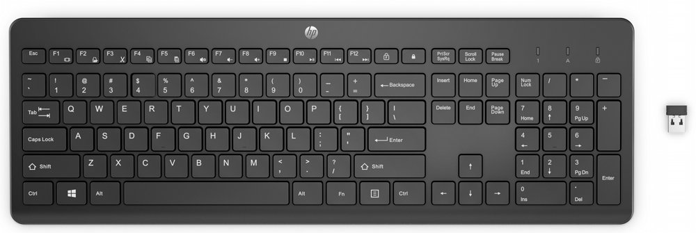 HP 230 | Draadloos Toetsenbord | met USB-A ontvanger | Zwart 1 HP 230 | Draadloos Toetsenbord | met USB-A ontvanger | Zwart
