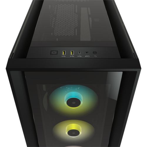 Corsair iCUE 5000X RGB | Midi Tower Case | Zwart 6 Corsair iCUE 5000X RGB | Midi Tower Case | Zwart - Afbeelding 6