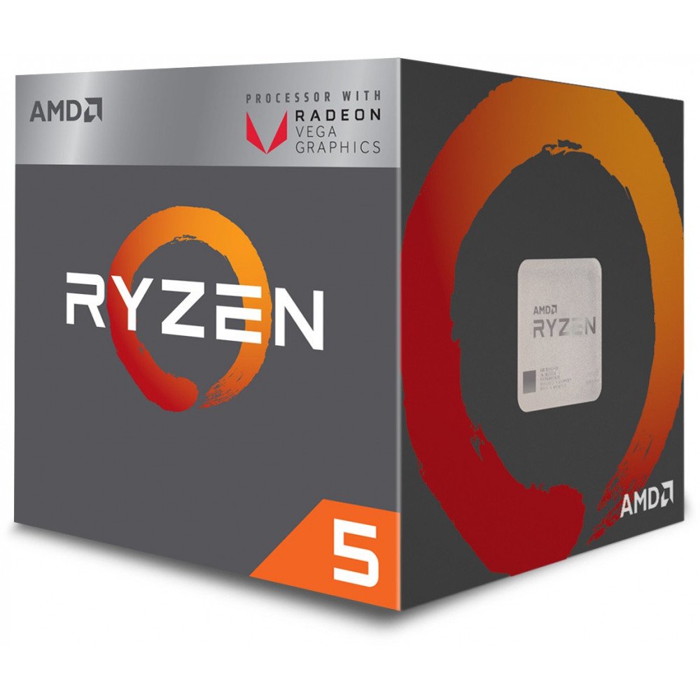 AMD Ryzen 5 3400G | 4 Core | 3,7GHz (4,2GHz Turbo) | AM4 | Processor | CPU 1 AMD Ryzen 5 3400G | 4 Core | 3