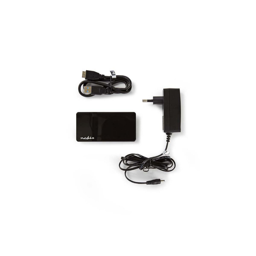 Nedis UHUBU3420BK | Interface Hub USB 3.2 Gen 1 (3.1 Gen 1) Micro-B | Zwart 6 Nedis UHUBU3420BK | Interface Hub USB 3.2 Gen 1 (3.1 Gen 1) Micro-B | Zwart - Afbeelding 6