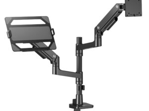 ACT AC8341 Premium | Verstelbare Monitor-bureaubeugel | Tot 49" | Max 20kg | VESA 100x100 | 1 Monitor en Laptop | OPEN BOX