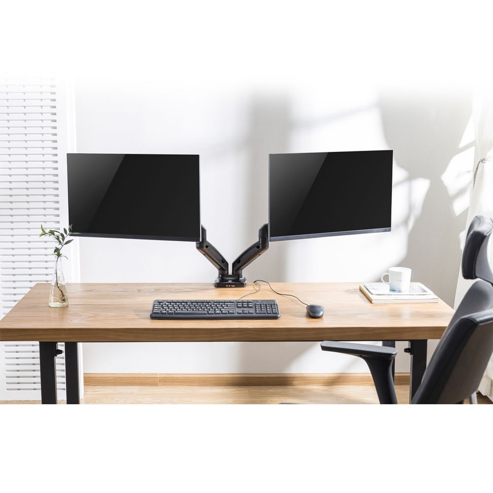 ACT AC8312 | Verstelbare Monitor-bureaubeugel | Tot 32" | Max 9kg | VESA 100x100 | 2 Monitoren 10 ACT AC8312 | Verstelbare Monitor-bureaubeugel | Tot 32" | Max 9kg | VESA 100x100 | 2 Monitoren - Afbeelding 10