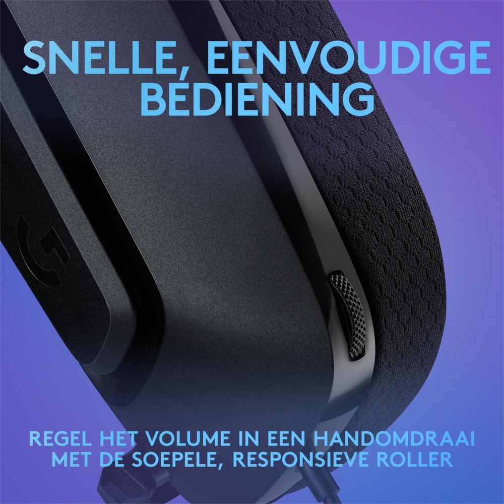 Logitech G335 | On-Ear Gaming Headset 3,5mm Connector | Zwart 7 Logitech G335 | On-Ear Gaming Headset 3,5mm Connector | Zwart - Afbeelding 7