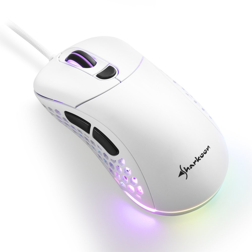 Sharkoon Light² 200 | Bekabelde Gaming Muis | Links- en Rechtshandig | USB-A | 16000 DPI | Wit 4 Sharkoon Light² 200 | Bekabelde Gaming Muis | Links- en Rechtshandig | USB-A | 16000 DPI | Wit - Afbeelding 4