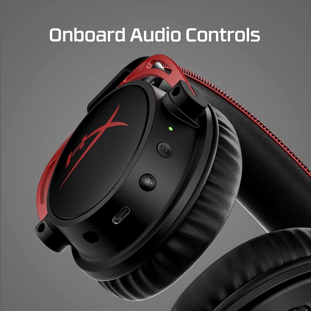 HyperX Cloud Alpha | Draadloze Over-ear Gaming Headset | USB-A | Zwart/Rood 2 HyperX Cloud Alpha | Draadloze Over-ear Gaming Headset | USB-A | Zwart/Rood - Afbeelding 2