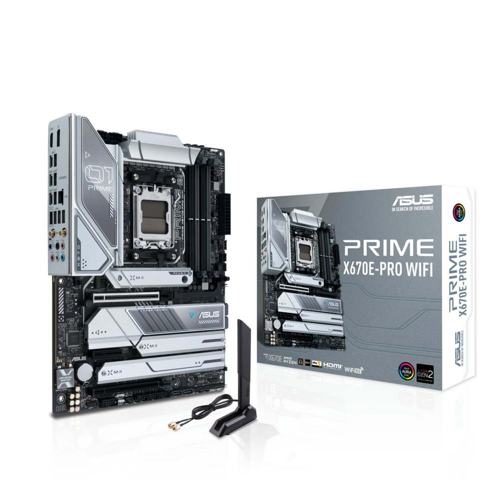 ASUS PRIME X670E-PRO WIFI | Socket AM5 | Intel X670 | 4xDDR5 | ATX | Moederbord 1 ASUS PRIME X670E-PRO WIFI | Socket AM5 | Intel X670 | 4xDDR5 | ATX | Moederbord