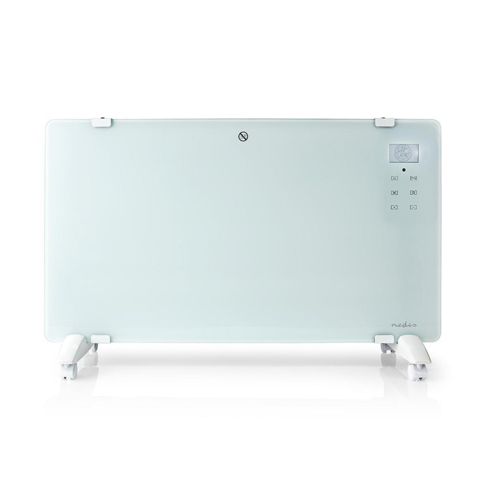Nedis WIFIHTPL20FWT | Slimme Wi-Fi convectorkachel | 2000 W | Glazen frontpaneel | IP24 | Wit 1 Nedis WIFIHTPL20FWT | Slimme Wi-Fi convectorkachel | 2000 W | Glazen frontpaneel | IP24 | Wit