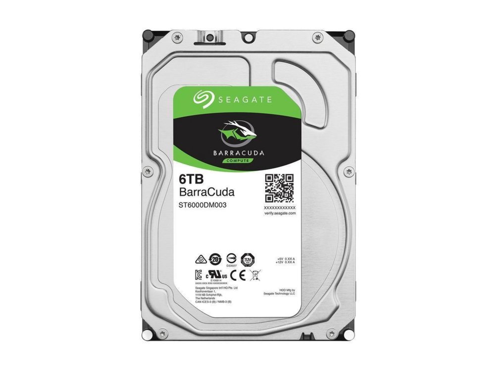 Seagate Barracuda HDD 3.5" | 6TB SATA III | 5600RPM 1 Seagate Barracuda HDD 3.5" | 6TB SATA III | 5600RPM