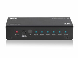 ACT AC7840 HDMI Switch | 5 Ingangen | 1 Uitgang | 4K @ 30Hz | Inclusief Afstandsbediening
