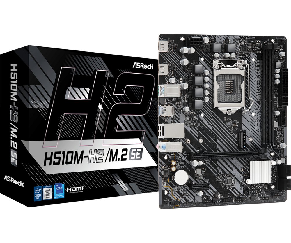 Asrock H510M-H2/M.2 SE | Socket LGA 1200 | Intel H470 | 2xDDR4 | Micro-ATX | Moederbord 1 Asrock H510M-H2/M.2 SE | Socket LGA 1200 | Intel H470 | 2xDDR4 | Micro-ATX | Moederbord