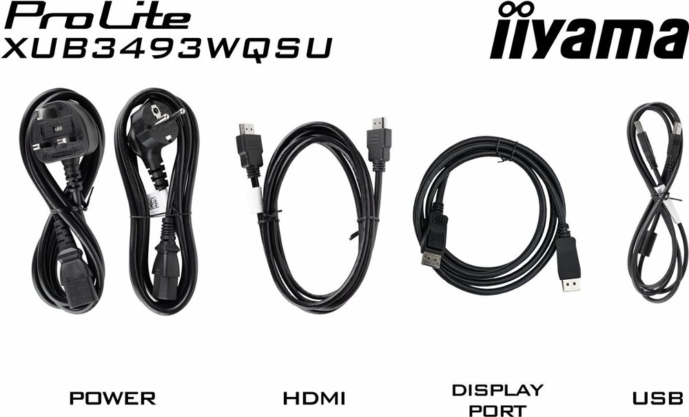 iiyama ProLite XUB3493WQSU-B6 | 34" Ultrawide IPS Monitor | 3440x1440 UWQHD | 120Hz | LED | Zwart 3 iiyama ProLite XUB3493WQSU-B6 | 34" Ultrawide IPS Monitor | 3440x1440 UWQHD | 120Hz | LED | Zwart - Afbeelding 3
