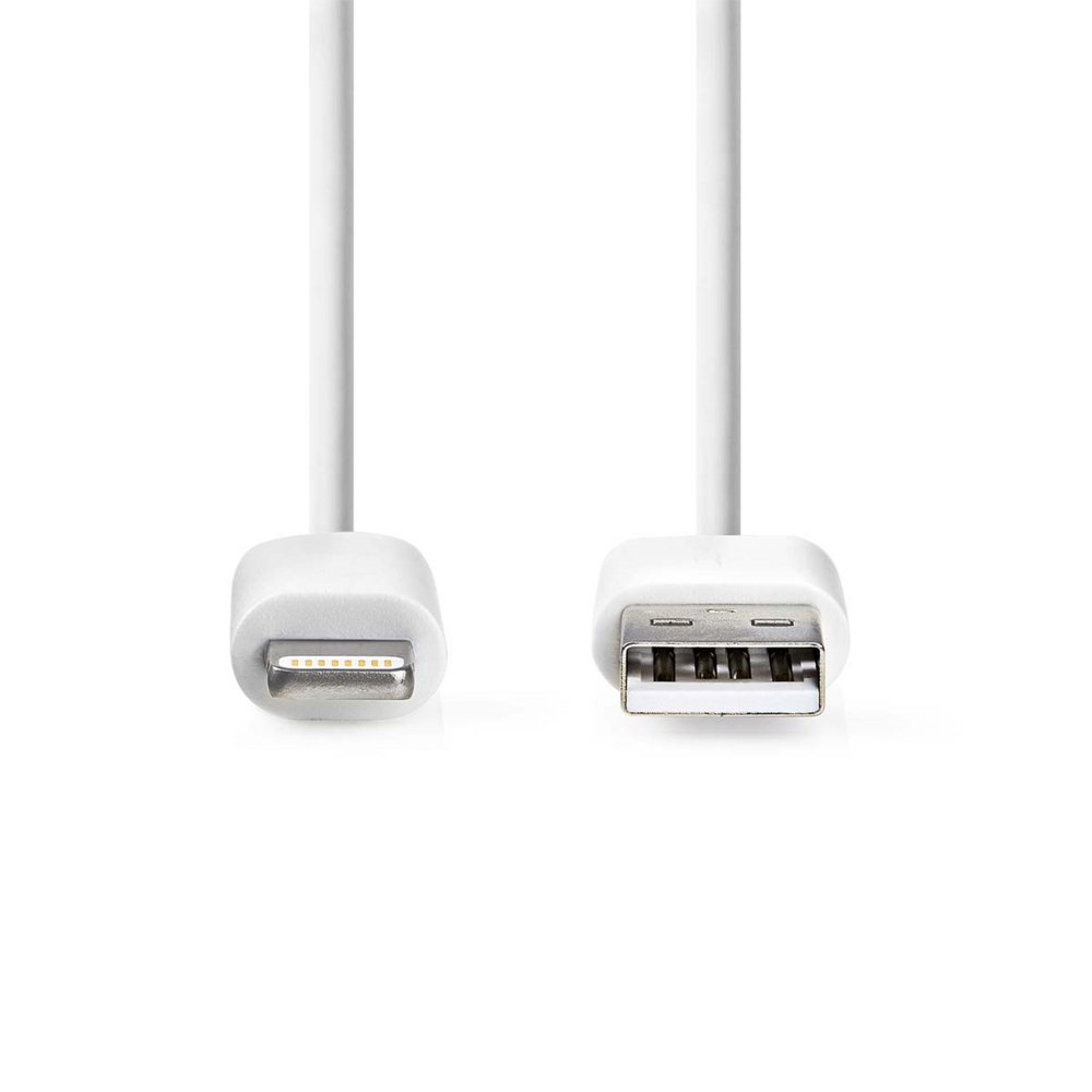 Nedis CCGL39300WT30 | Lightning-naar-USB-A kabel | 3 m | Lightning Male naar USB-A Male | Opladen en synchroniseren | Wit 3 Nedis CCGL39300WT30 | Lightning-naar-USB-A kabel | 3 m | Lightning Male naar USB-A Male | Opladen en synchroniseren | Wit - Afbeelding 3