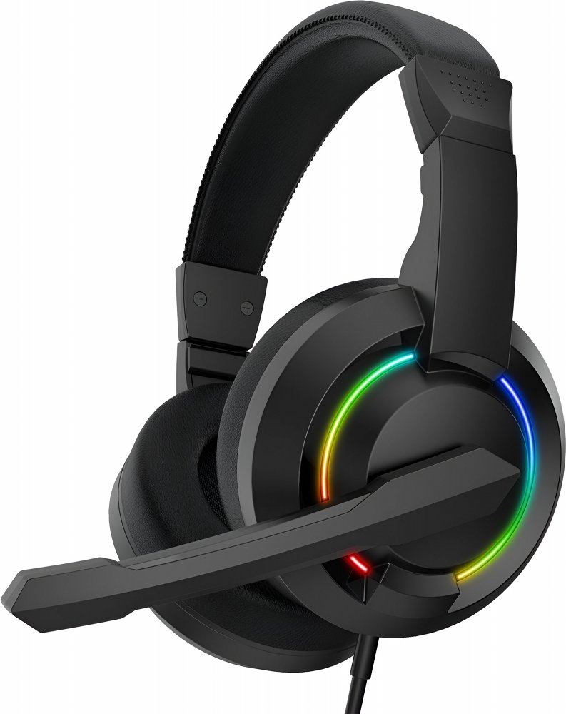 Baracuda HYDRA RGB Rainbow | Gaming Headset 3,5mm & USB | Zwart 1 Baracuda HYDRA RGB Rainbow | Gaming Headset 3