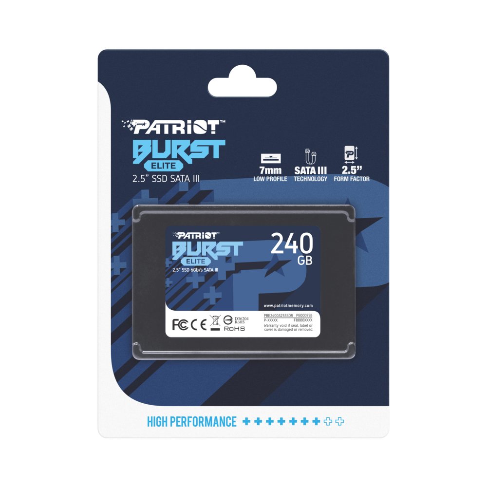 Patriot Burst Elite | 240GB SATA SSD | 2.5 inch | SATA III 7 Patriot Burst Elite | 240GB SATA SSD | 2.5 inch | SATA III - Afbeelding 7