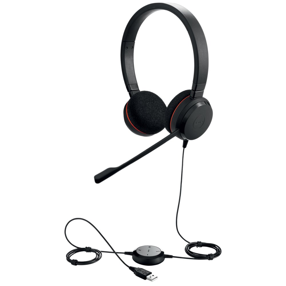 Jabra Evolve 20 UC | Bedrade On-ear Stereo Headset | USB Type-A | Zwart 3 Jabra Evolve 20 UC | Bedrade On-ear Stereo Headset | USB Type-A | Zwart - Afbeelding 3