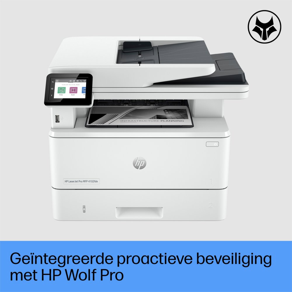 HP LaserJet Pro MFP 4102fdn AiO | 1200 x 1200 DPI | Zwart/Wit 11 HP LaserJet Pro MFP 4102fdn AiO | 1200 x 1200 DPI | Zwart/Wit - Afbeelding 11