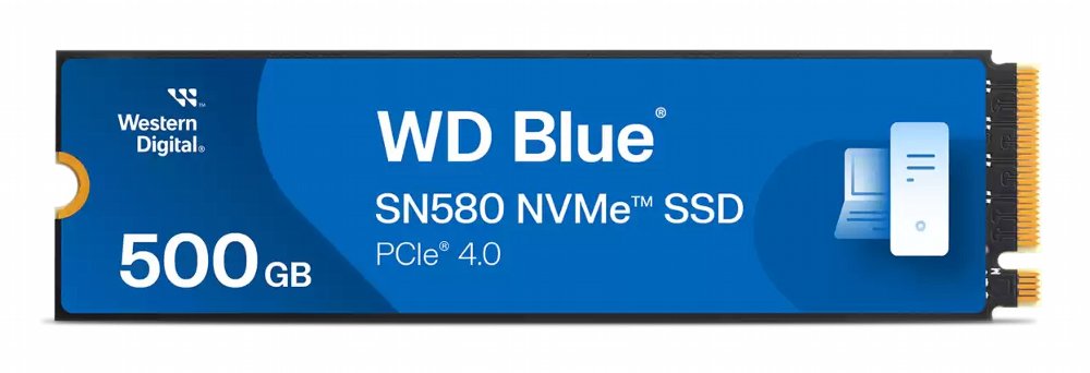 Western Digital Blue SN580 | 500GB NVMe SSD | M.2 Gen4 | 4.000MB/s Lezen | 3.600MB/s Schrijven 1 Western Digital Blue SN580 | 500GB NVMe SSD | M.2 Gen4 | 4.000MB/s Lezen | 3.600MB/s Schrijven