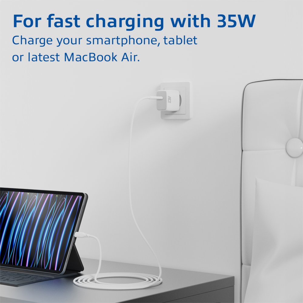 ACT AC2135 | USB-C Lader 35W | Power Delivery PPS & GaNFast 2 ACT AC2135 | USB-C Lader 35W | Power Delivery PPS & GaNFast - Afbeelding 2