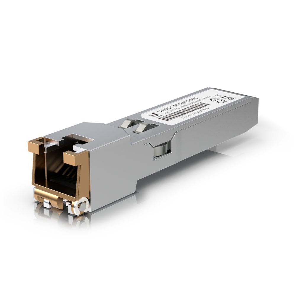 Ubiquiti UACC-CM-RJ45-MG | SFP+ Transceiver Module | 10/5/2.5/1 Gbps | Koper | RJ45 | 100 m 1 Ubiquiti UACC-CM-RJ45-MG | SFP+ Transceiver Module | 10/5/2.5/1 Gbps | Koper | RJ45 | 100 m