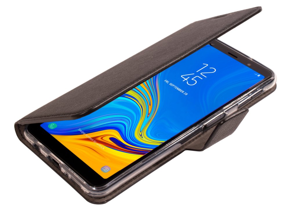 Mobiparts Saffiano Wallet Case | Samsung Galaxy A7 (2018) | Black 5 Mobiparts Saffiano Wallet Case | Samsung Galaxy A7 (2018) | Black - Afbeelding 5
