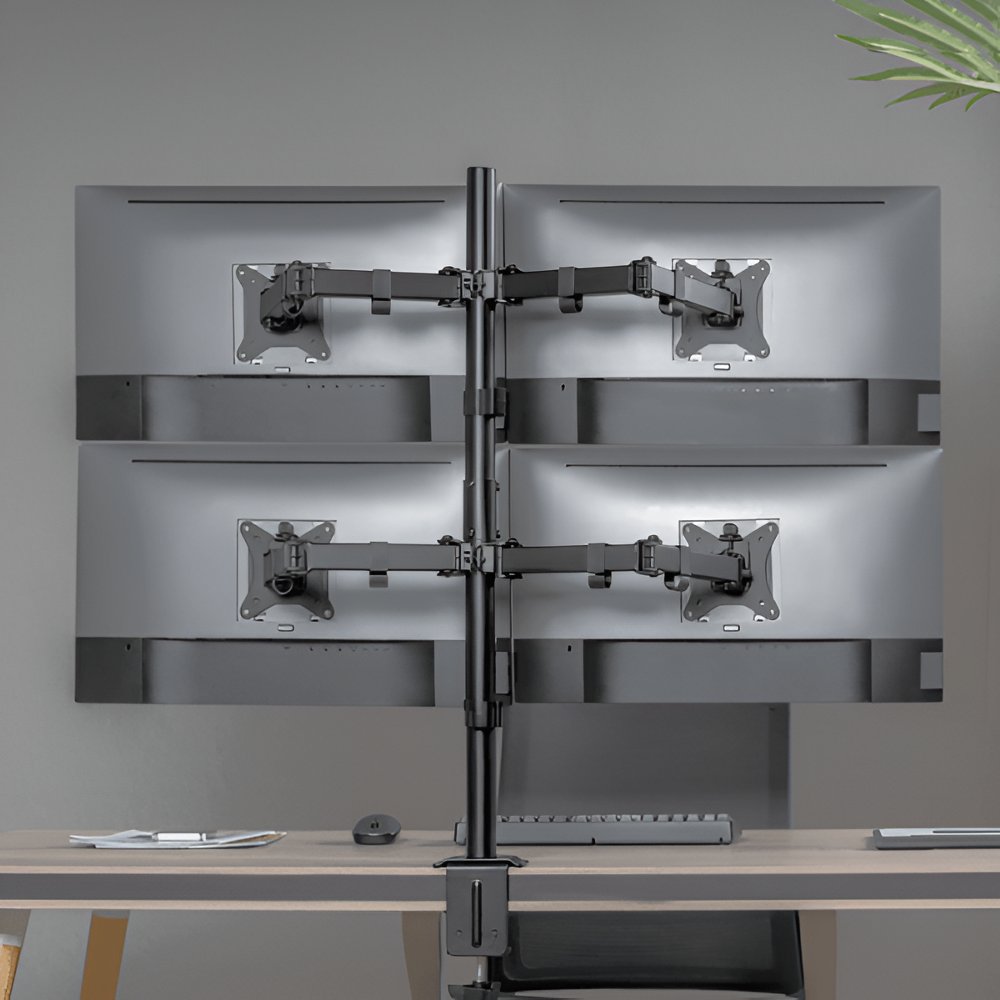 SBOX LCD-352/4-2 | Verstelbare Monitor-bureaubeugel | Tot 32" | Max 9kg | VESA 100x100 | 4 Monitoren 9 SBOX LCD-352/4-2 | Verstelbare Monitor-bureaubeugel | Tot 32" | Max 9kg | VESA 100x100 | 4 Monitoren - Afbeelding 9