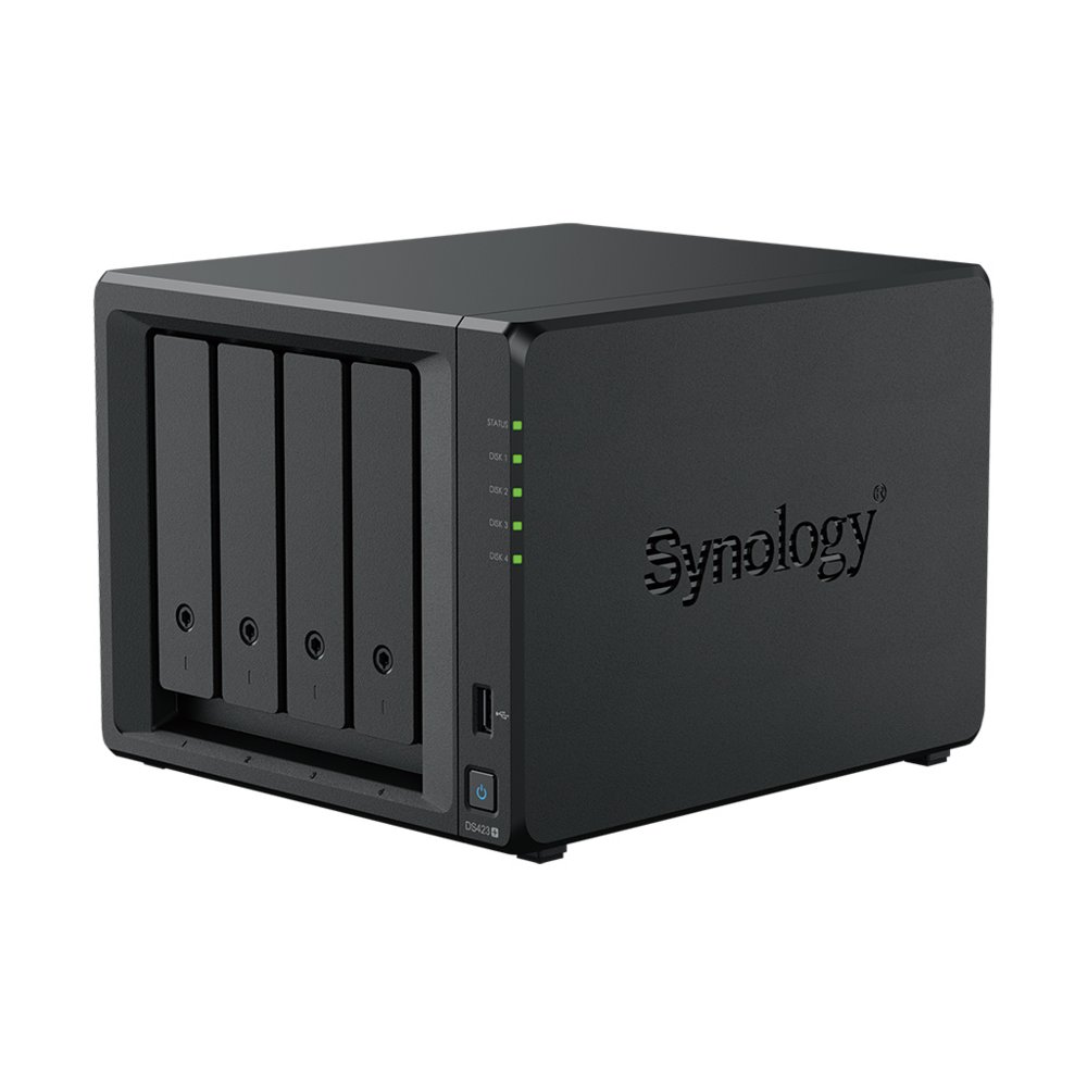 Synology DiskStation DS423+ NAS | 4 Drive Bays | Intel Celeron J4125 | 2x Gigabit Ethernet | Rack (8U) | Zwart 1 Synology DiskStation DS423+ NAS | 4 Drive Bays | Intel Celeron J4125 | 2x Gigabit Ethernet | Rack (8U) | Zwart
