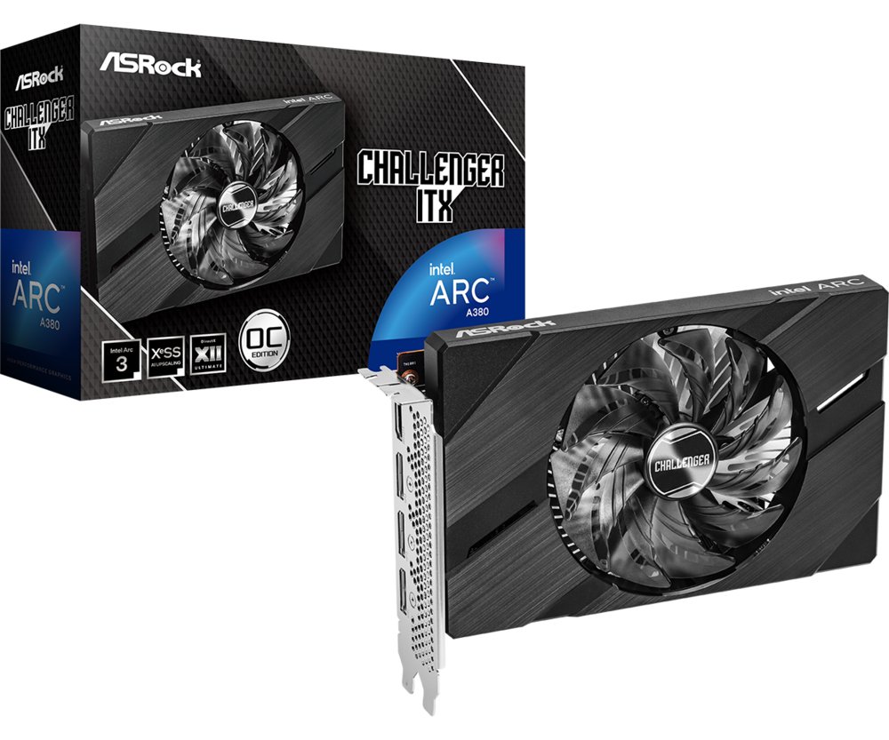 ASRock Challenger Intel Arc A380 ITX OC | 6GB GDDR6 Videokaart 5 ASRock Challenger Intel Arc A380 ITX OC | 6GB GDDR6 Videokaart - Afbeelding 5