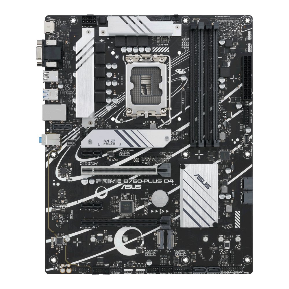 ASUS PRIME B760-PLUS D4 | Socket LGA 1700 | Intel B760 | 4xDDR4 | ATX | Moederbord 1 ASUS PRIME B760-PLUS D4 | Socket LGA 1700 | Intel B760 | 4xDDR4 | ATX | Moederbord