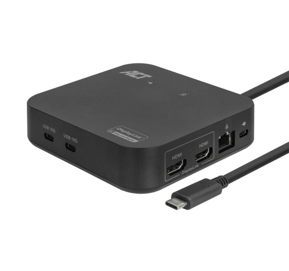 ACT AC7150 | Docking Station | USB-C | Zwart 1 ACT AC7150 | Docking Station | USB-C | Zwart