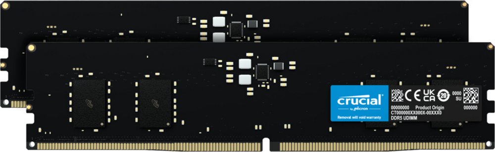 Crucial CT2K8G48C40U5 | 16GB 2x8GB DDR5 | 4800MHz | DIMM | Geheugenkit 1 Crucial CT2K8G48C40U5 | 16GB 2x8GB DDR5 | 4800MHz | DIMM | Geheugenkit