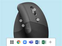 Logitech Lift | Ergonomische Draadloze Muis | Rechtshandig | RF + Bluetooth | 4000 DPI | Grafiet 14 Logitech Lift | Ergonomische Draadloze Muis | Rechtshandig | RF + Bluetooth | 4000 DPI | Grafiet - Afbeelding 14
