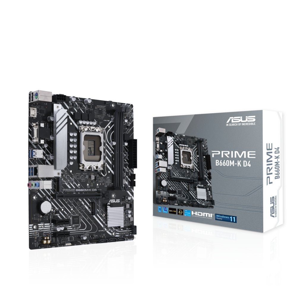 ASUS PRIME B660M-K D4 | Socket LGA 1700 | Intel B660 | 2xDDR4 | ATX | Moederbord 2 ASUS PRIME B660M-K D4 | Socket LGA 1700 | Intel B660 | 2xDDR4 | ATX | Moederbord - Afbeelding 2